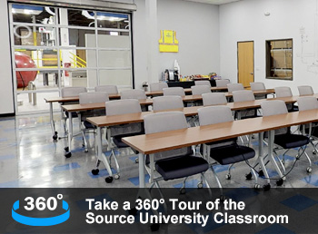 Take a 360° Tour of the Source University Classroom